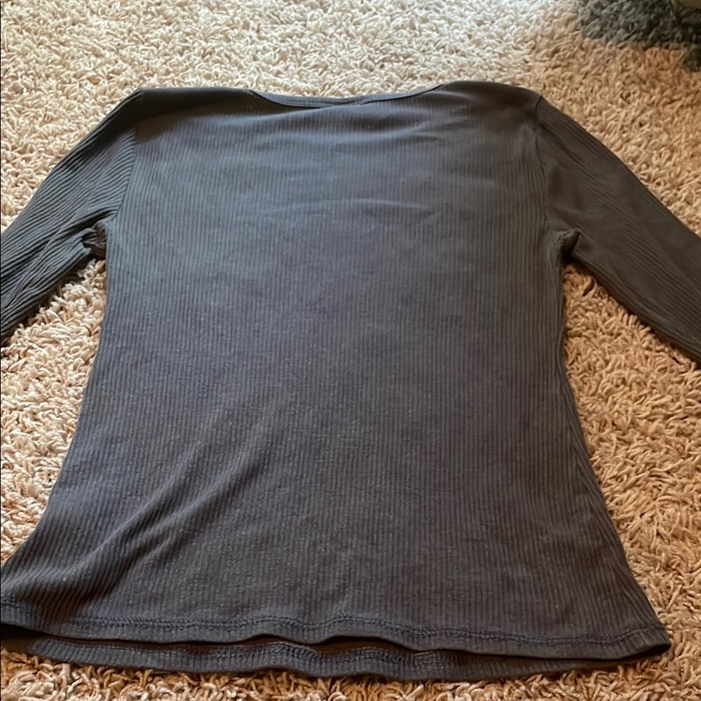 Old Navy Women's Long Sleeve Tee - Dark Gray